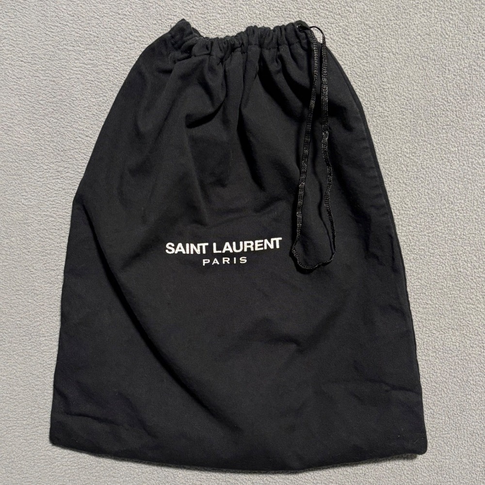Saint Laurent Dust Bag Black Drawstring Purse Belt Shoes Purse Protector Bag